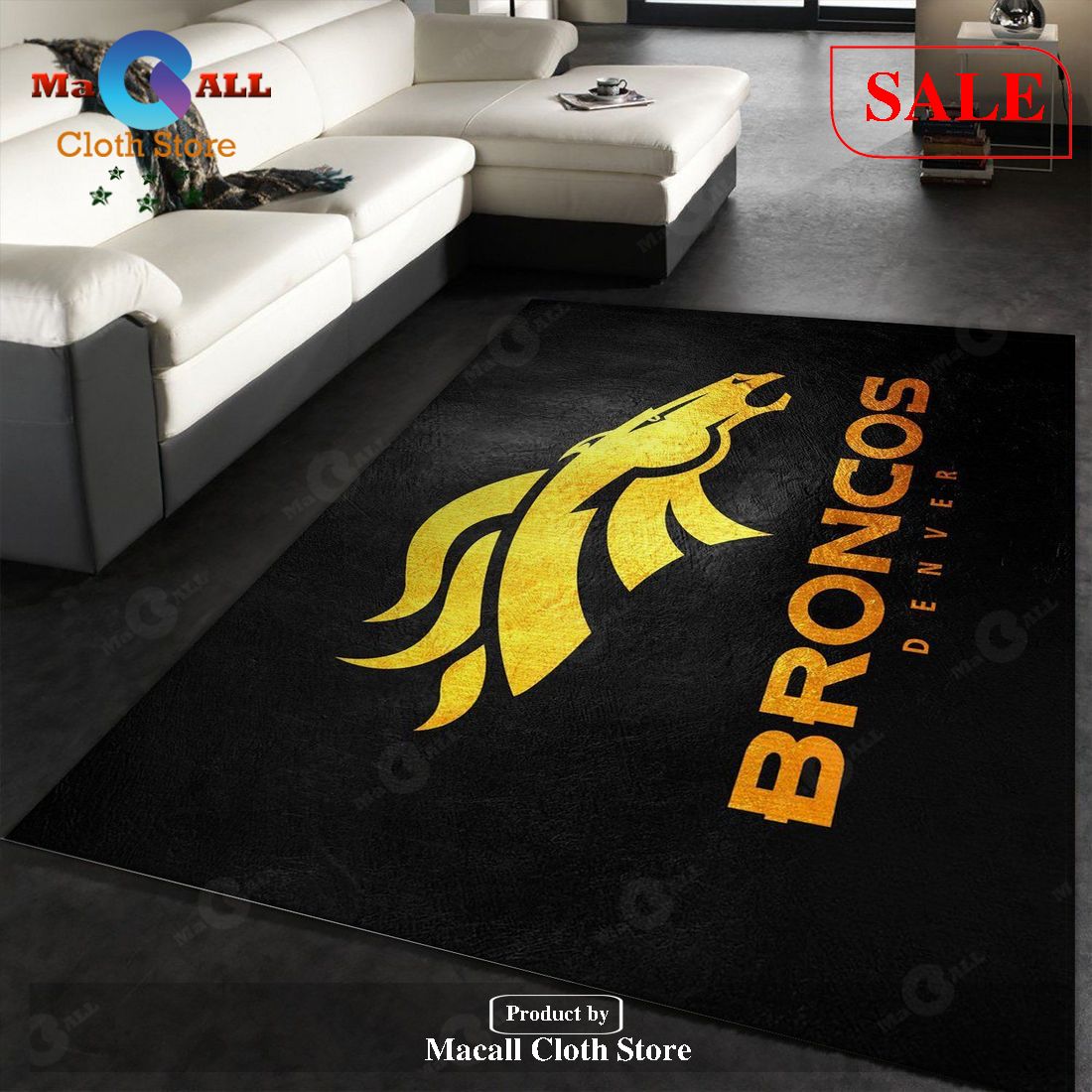 [SALE] Denver Broncos NFL Area Rug Carpet, Kitchen Rug, Christmas Gift – Indoor Outdoor Rugs