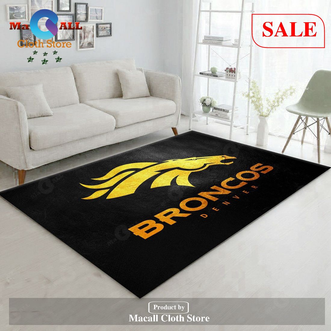 [SALE] Denver Broncos NFL Area Rug Carpet, Kitchen Rug, Christmas Gift – Indoor Outdoor Rugs