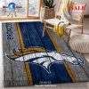 [SALE] Denver Broncos Silver NFL Team Logos Area Rug, Kitchen Rug – Indoor Outdoor Rugs