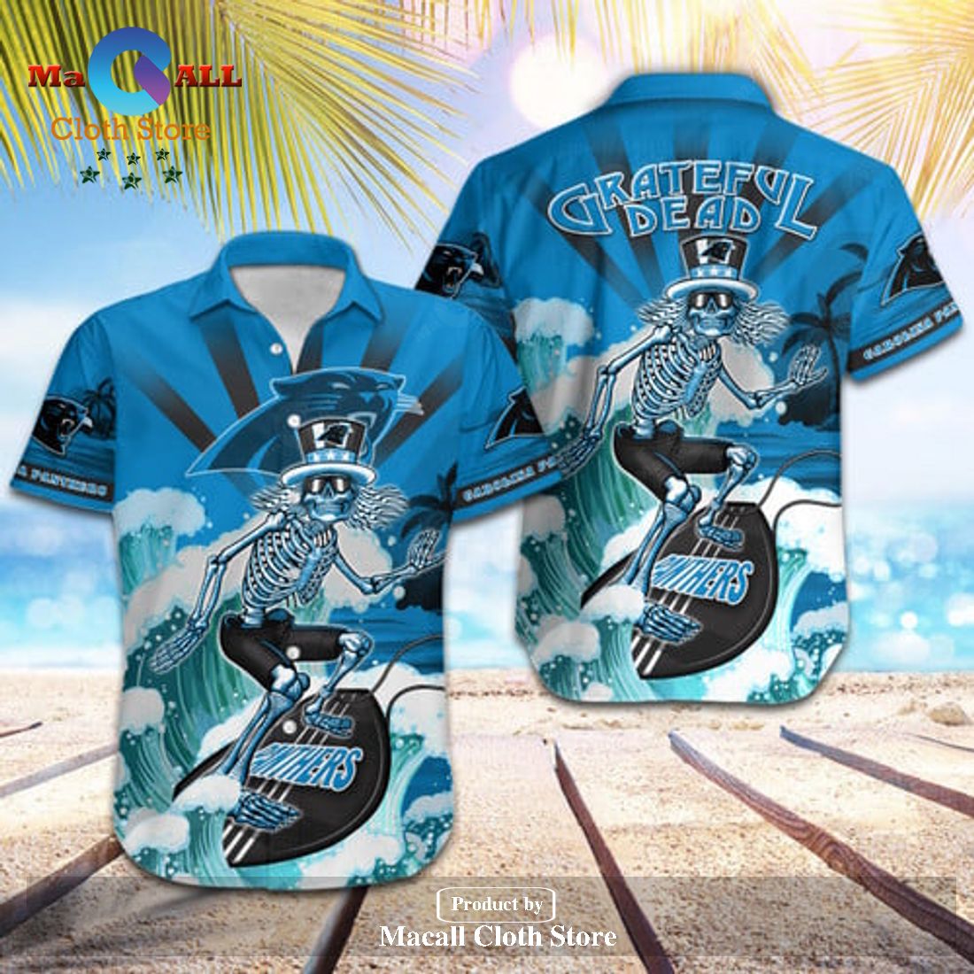 Carolina Panthers NFL Skateboarding Skull Collection Hawaiian Shirt and Short LIMITED EDITION Carolina Panthers NFL Skateboarding Skull Collection Hawaiian Shirt and Short LIMITED EDITION