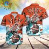 Chicago Bears NFL Skateboarding Skull Collection Hawaiian Shirt and Short LIMITED EDITION