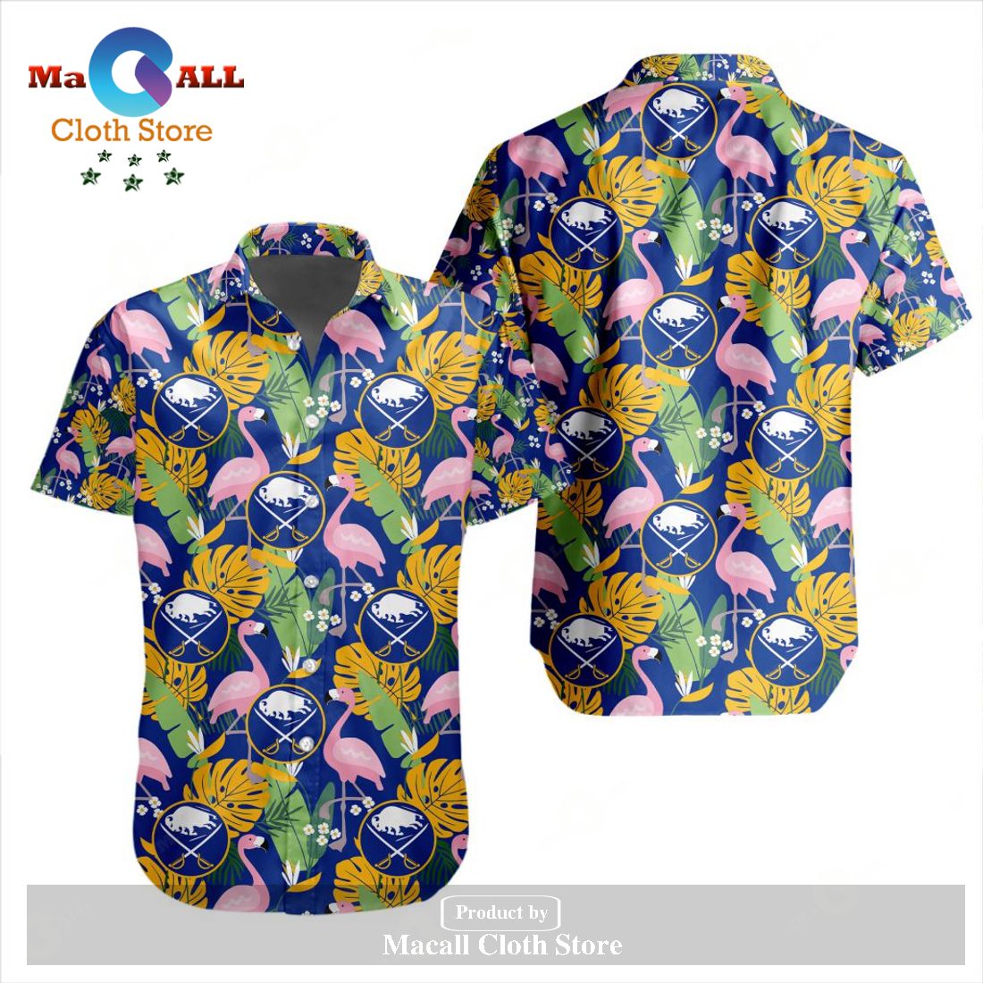 NHL Buffalo Sabres Crane Bird Special Design Button Hawaiian Shirt and ...
