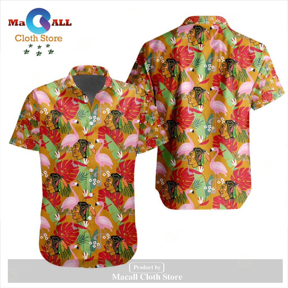 NHL Chicago Blackhawks Crane Bird Special Design Button Hawaiian Shirt ...