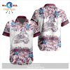 NHL Columbus Blue Jackets Crane Bird Special Design Button Hawaiian Shirt and Short LIMITED EDITION