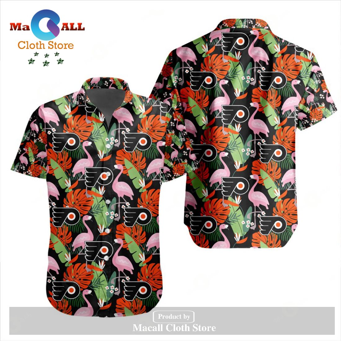 NHL Philadelphia Flyers Crane Bird Special Design Button Hawaiian Shirt and Short LIMITED EDITION NHL Philadelphia Flyers Crane Bird Special Design Button Hawaiian Shirt and Short LIMITED EDITION