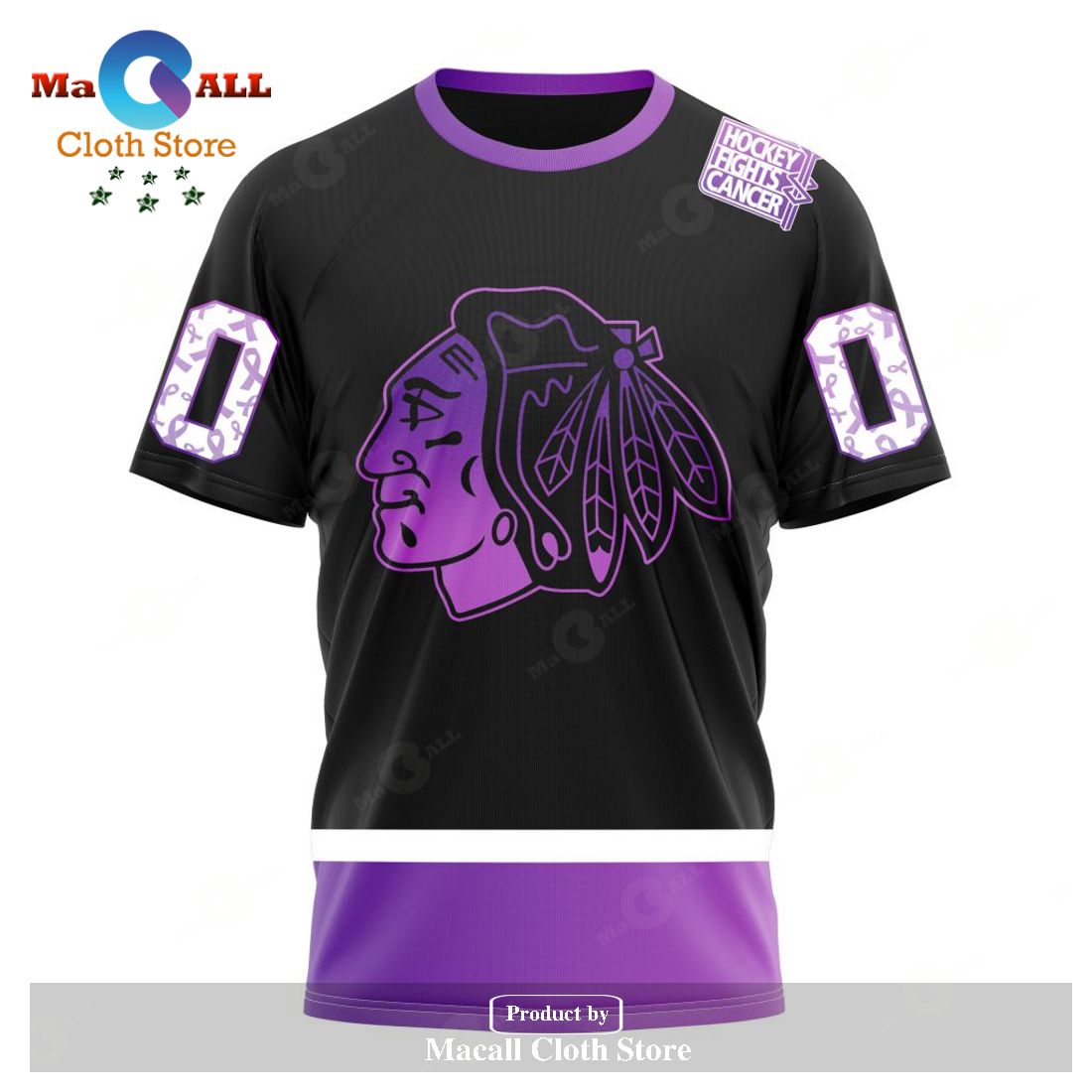 Edmonton Oilers Adidas Hockey Fights Cancer Primegreen Authentic Custom  Jersey White/Purple