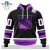 Personalized NHL New York Islanders Special Black Hockey Fights Cancer Kits New Version Hoodie Sweatshirt 3D