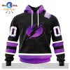 Personalized NHL Toronto Maple Leafs Special Black Hockey Fights Cancer Kits New Version Hoodie Sweatshirt 3D