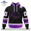 Personalized NHL Vegas Golden Knights Special Black Hockey Fights Cancer Kits New Version Hoodie Sweatshirt 3D