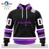 Personalized NHL Vegas Golden Knights Special Black Hockey Fights Cancer Kits New Version Hoodie Sweatshirt 3D