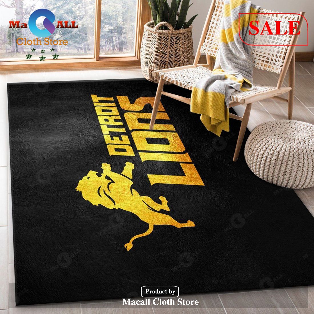 [SALE] Detroit Lions NFL Area Rug For Christmas, Bedroom, Home Decor Floor Decor – Indoor Outdoor Rugs