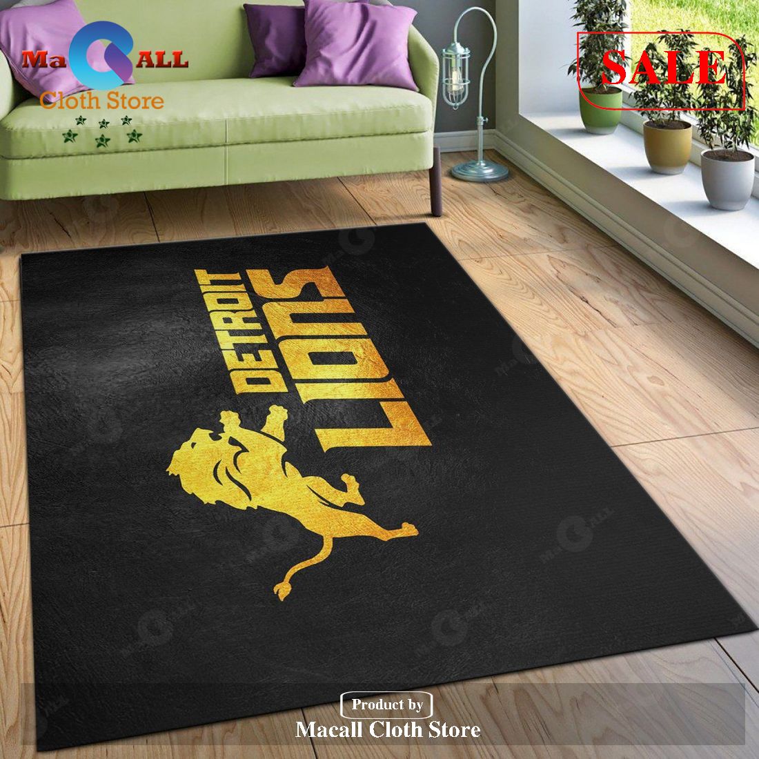 [SALE] Detroit Lions NFL Area Rug For Christmas, Bedroom, Home Decor Floor Decor – Indoor Outdoor Rugs