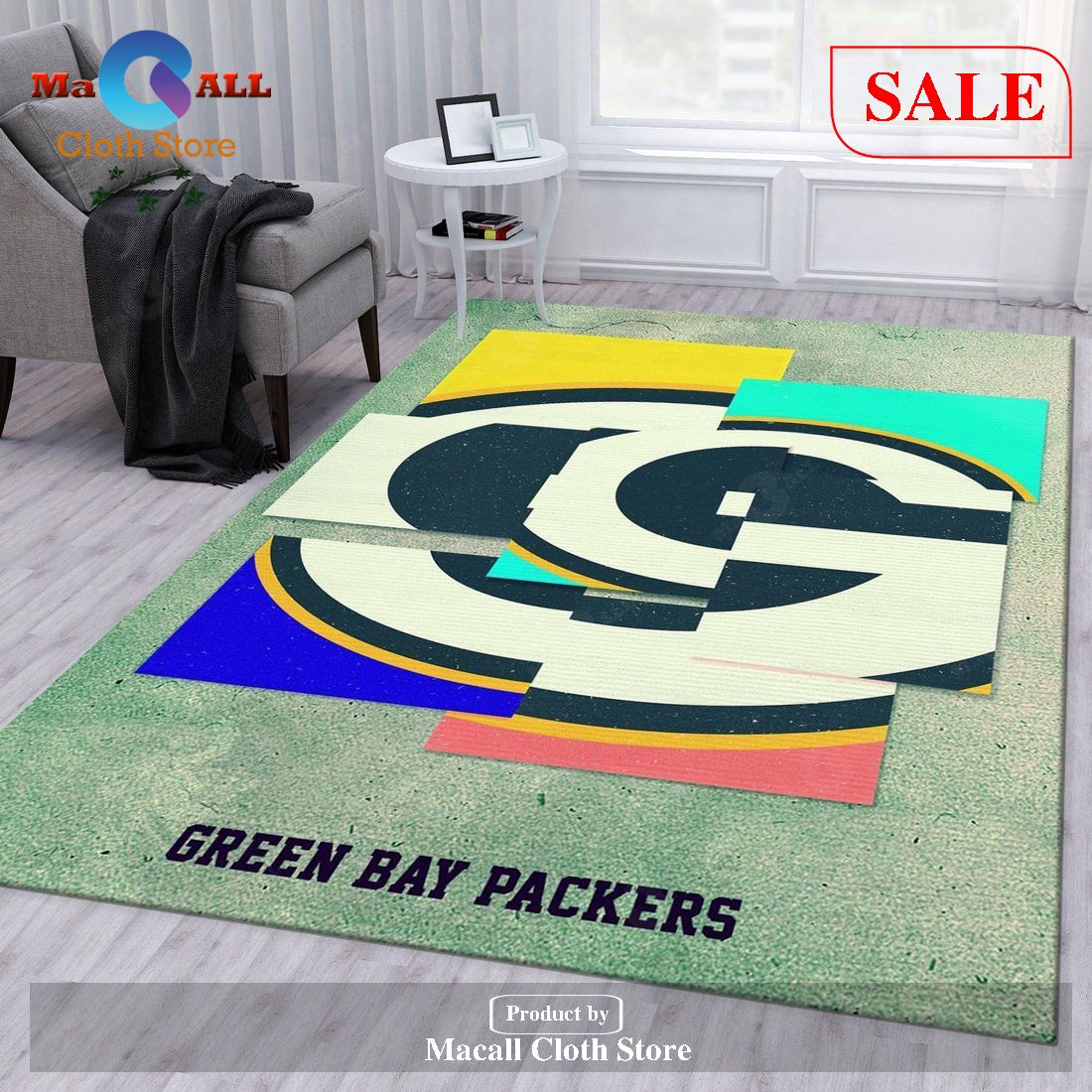 [SALE] Green Bay Packers NFL Rug Living Room Rug US Gift Decor – Indoor Outdoor Rugs