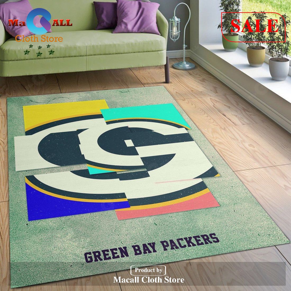 [SALE] Green Bay Packers NFL Rug Living Room Rug US Gift Decor – Indoor Outdoor Rugs