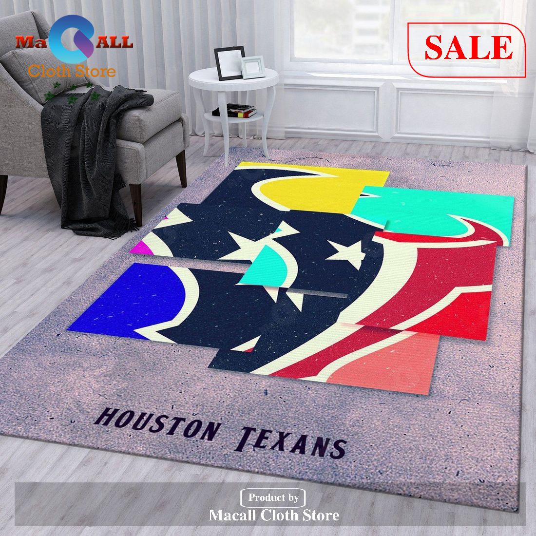 [SALE] Houston Texans NFL Area Rug Living Room Rug Family Gift US Decor – Indoor Outdoor Rugs