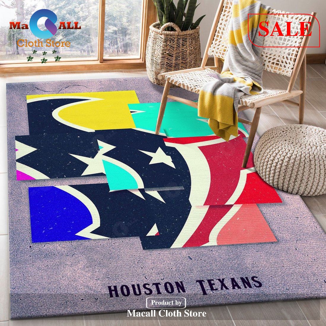[SALE] Houston Texans NFL Area Rug Living Room Rug Family Gift US Decor – Indoor Outdoor Rugs