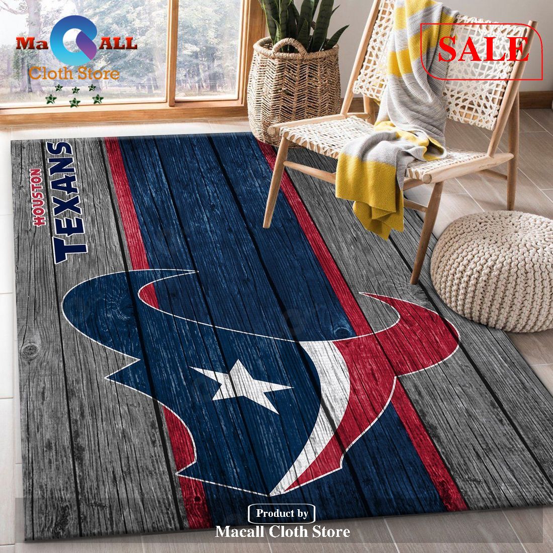 [SALE] HOUSTON TEXANS NFL TEAM LOGO WOODEN STYLE STYLE NICE GIFT HOME DECOR RECTANGLE AREA RUG – Indoor Outdoor Rugs