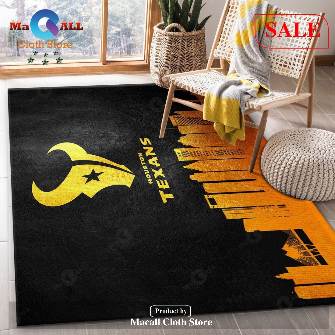 [SALE] Houston Texans Skyline NFL Area Rug Carpet, Living Room Rug, Christmas Gift US Decor – Indoor Outdoor Rugs – JL41