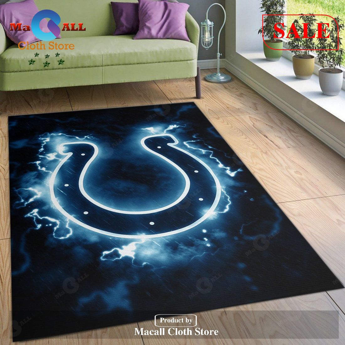 [SALE] Indianapolis Colts NFL Area Rug Living Room Rug Christmas Gift US Decor – Indoor Outdoor Rugs