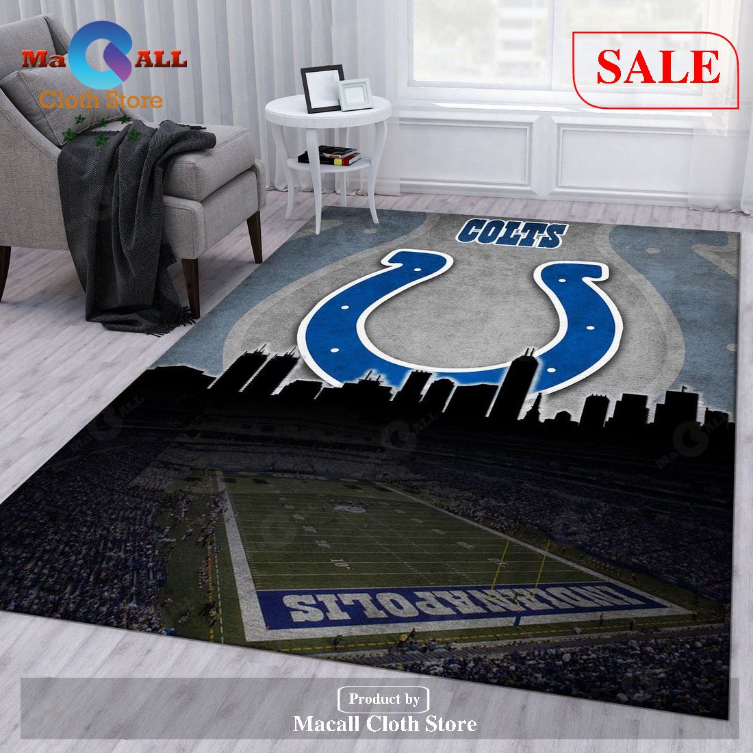 [SALE] Indianapolis Colts NFL Rug Living Room Rug Home US Decor – Indoor Outdoor Rugs