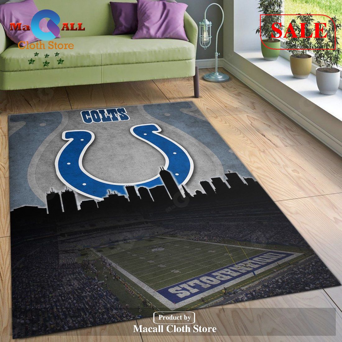 [SALE] Indianapolis Colts NFL Rug Living Room Rug Home US Decor – Indoor Outdoor Rugs