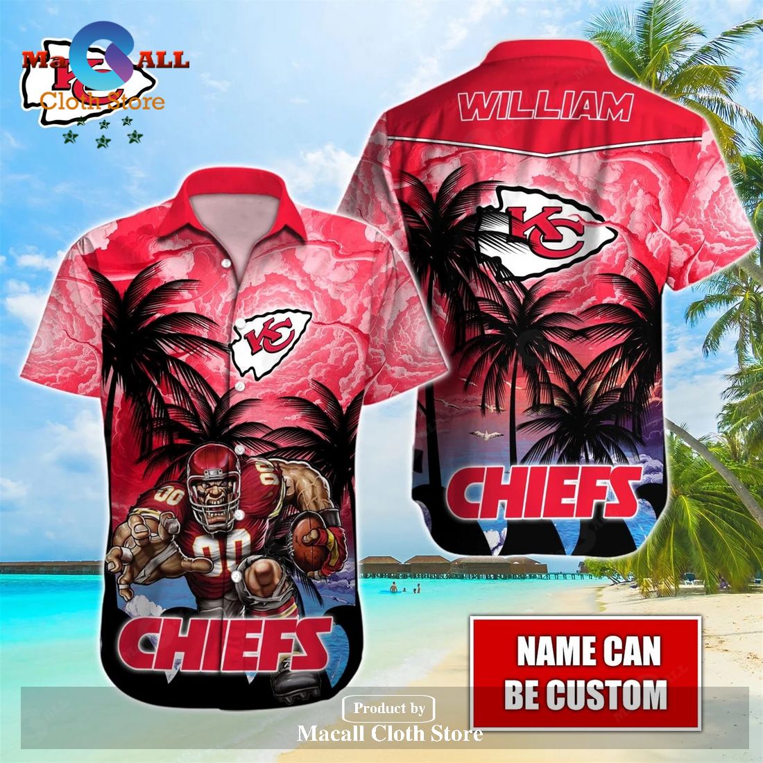 Kansas City Chiefs NFL Hawaiian Shirt and Short Personalized V10 Plus ...