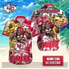 Kansas City Chiefs NFL Hawaiian Shirt and Short Personalized V10 Plus Size