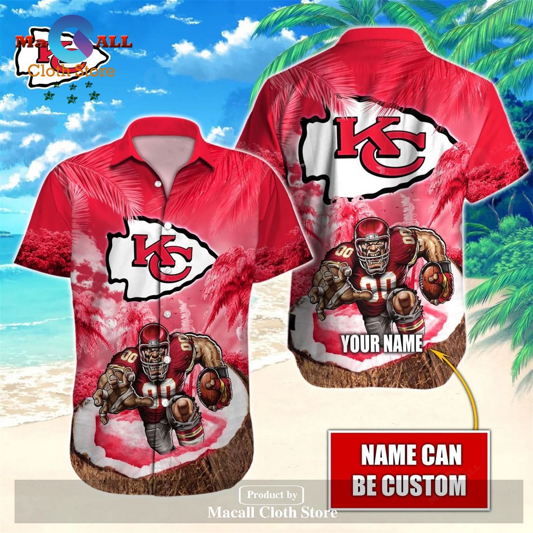 Kansas City Chiefs NFL Hawaiian Shirt and Short Personalized V13 Size ...