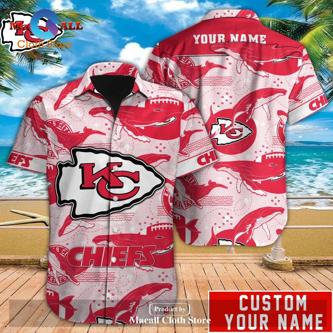 Kansas City Chiefs NFL Hawaiian Shirt and Short Personalized V18 Size ...