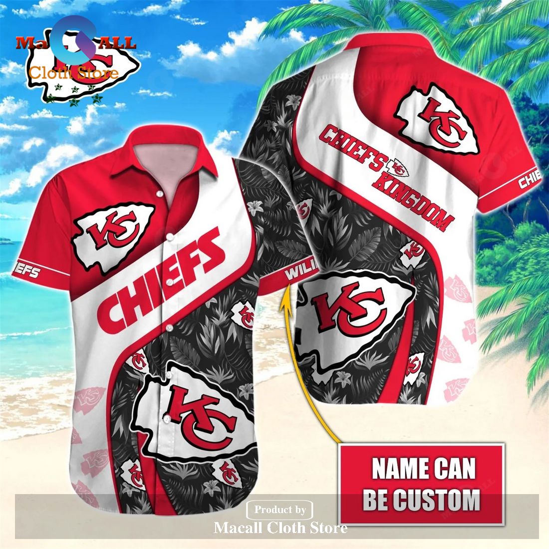 Kansas City Chiefs NFL Hawaiian Shirt and Short Personalized V3 Full ...