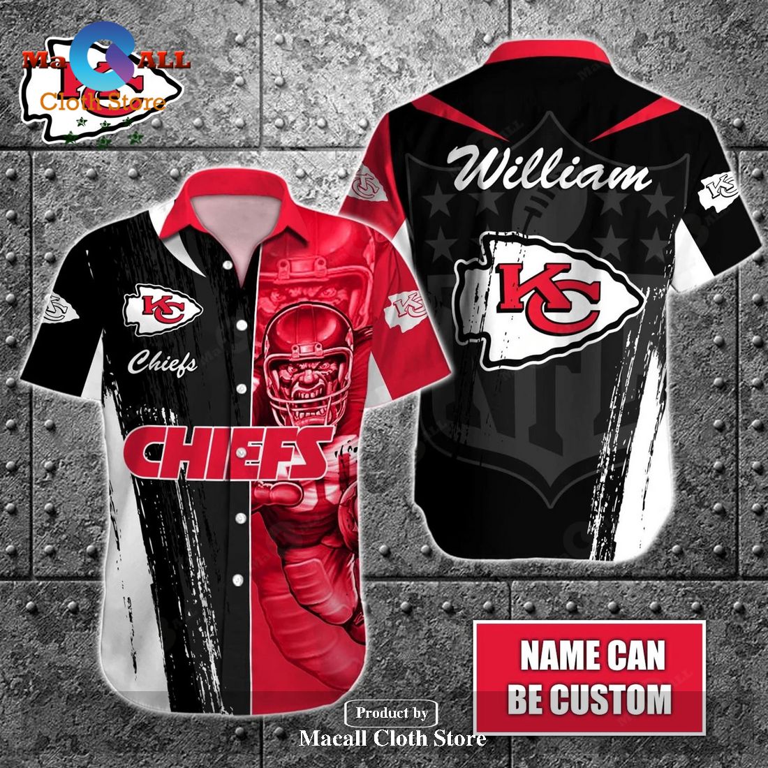 KC Chiefs Logo Men's Hawaiian Shirt, Kansas City Chiefs Clothing - Bring  Your Ideas, Thoughts And Imaginations Into Reality Today