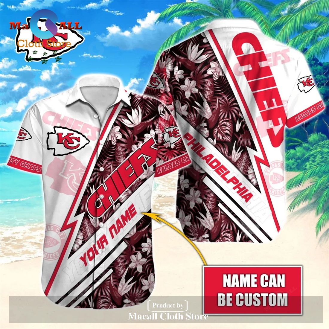 Kansas City Chiefs NFL Hawaiian Shirt and Short Personalized V9 Full ...