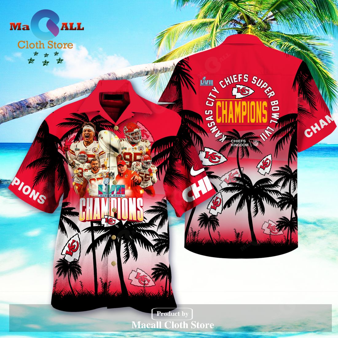 NFL Chicago Bears Tropical Flower Hawaiian Shirt For Fans - Freedomdesign