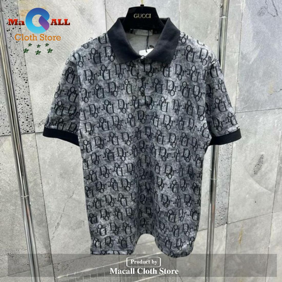 Christian Dior Logo Effect Basic Trending Style New Version For Men Dior Polo Shirt Christian Dior Logo Effect Basic Trending Style New Version For Men Dior Polo Shirt