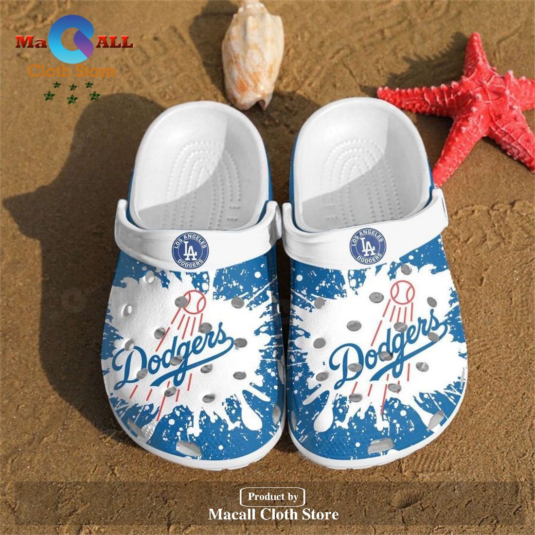 Los Angeles Dodgers Crocs Clog Shoes - Macall Cloth Store - Destination ...