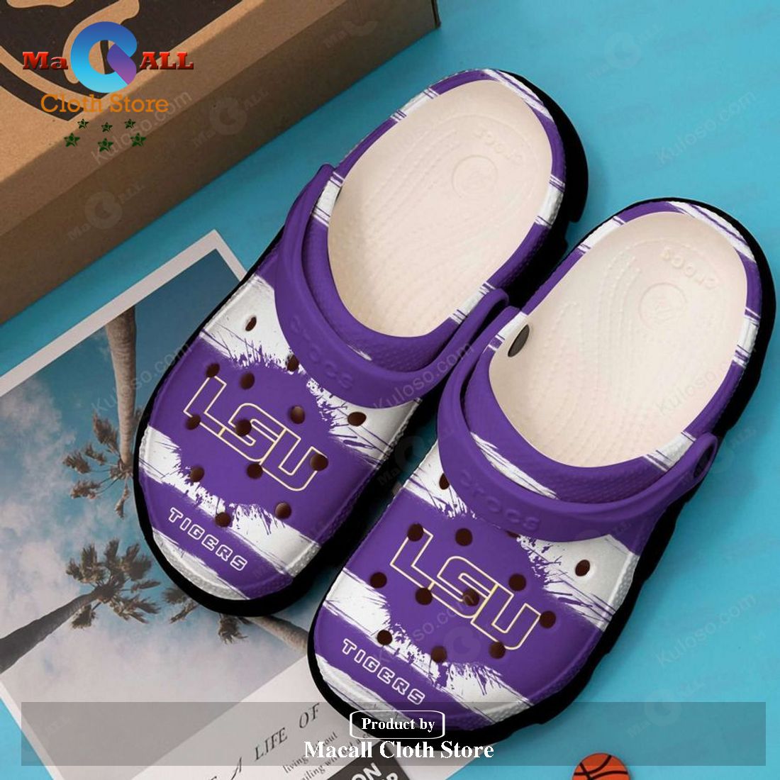 LSU Tigers Crocs Clog Shoes