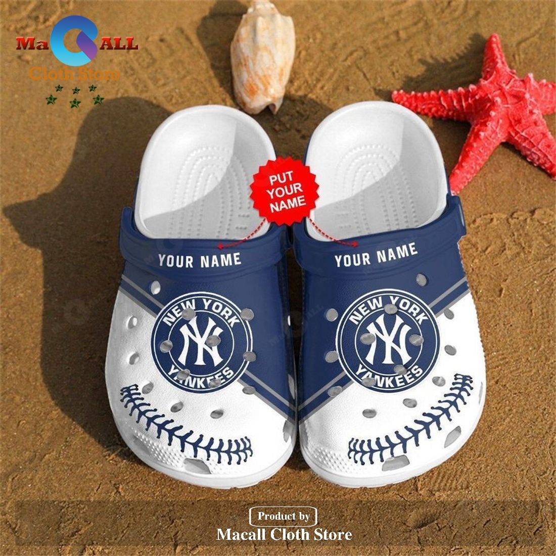 New York Yankees Personalized For Fans Crocs Clog Shoes New York Yankees Personalized For Fans Crocs Clog Shoes