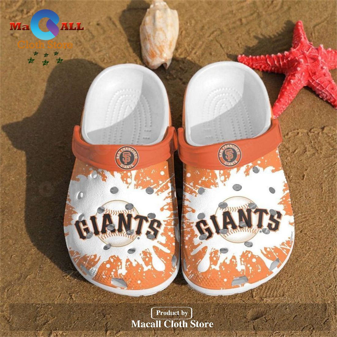 San Francisco Giants Crocs Clog Shoes - Macall Cloth Store ...