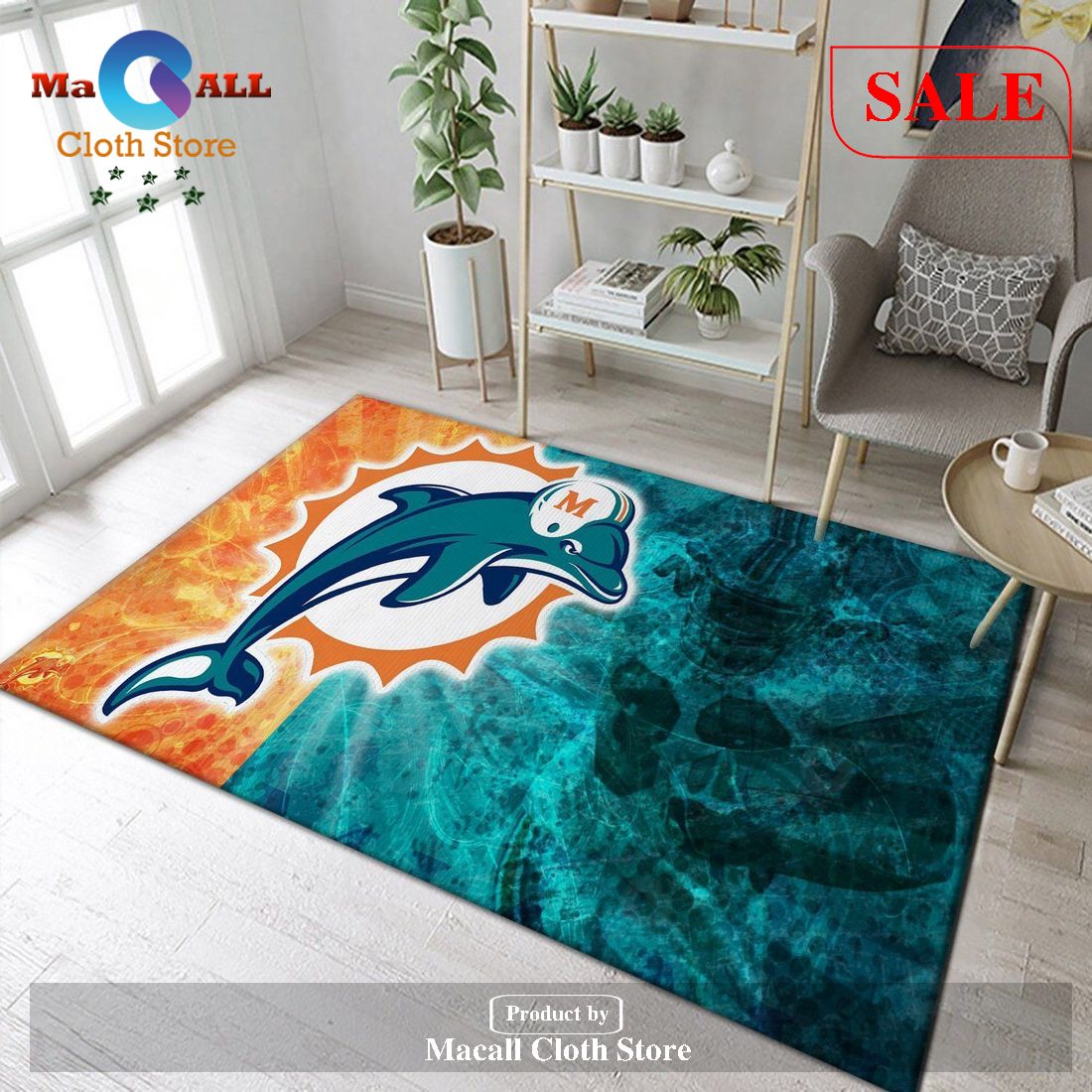 NFL - Miami Dolphins 3' x 5' Rug