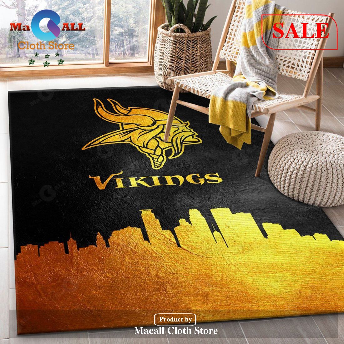 NFL Minnesota Vikings Sport Area Rugs Carpet Mat Kitchen Rugs