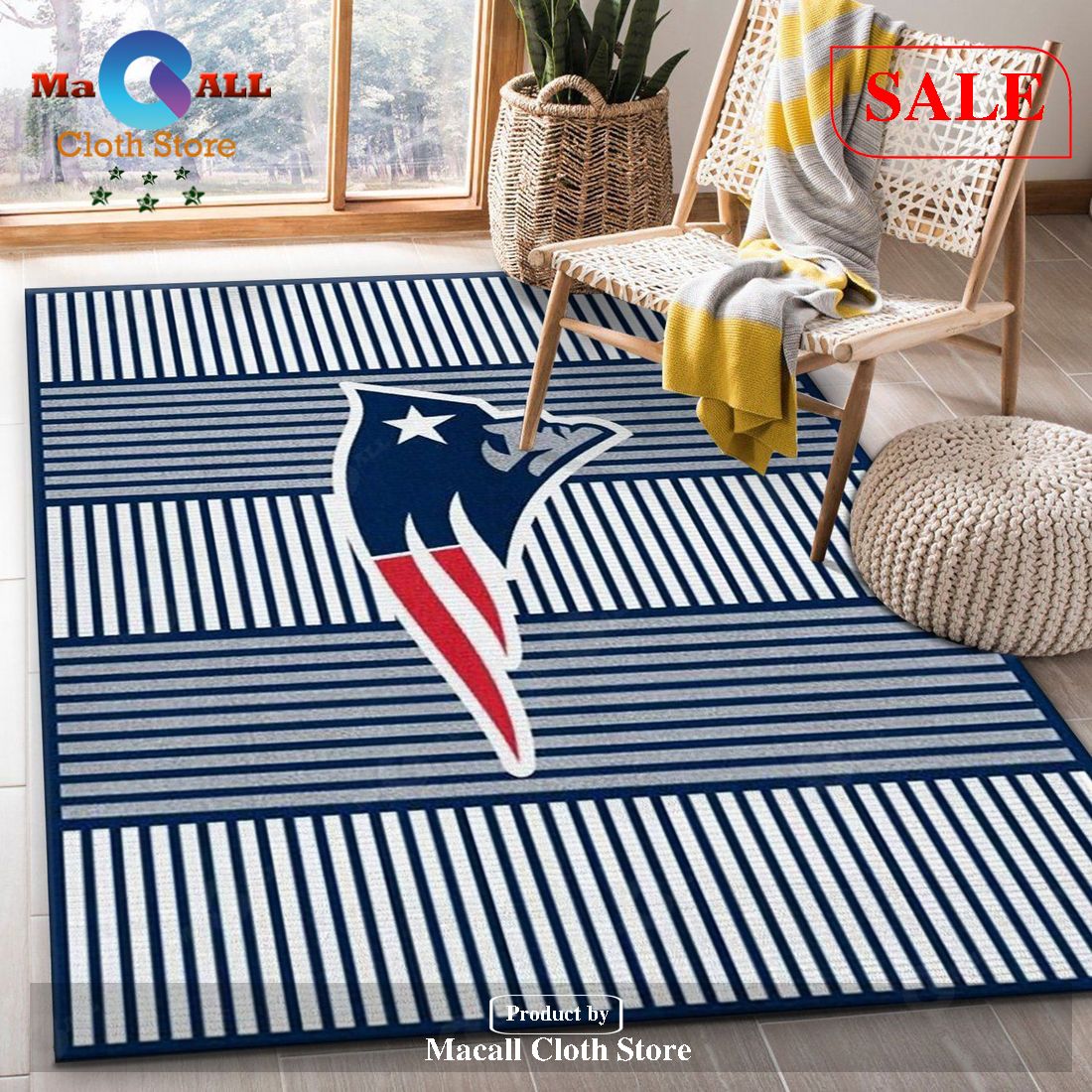 [SALE] New England Patriots Imperial Champion Rug NFL Area Rug, Living room and bedroom Rug, Home Decor Floor Decor – Indoor Outdoor Rugs
