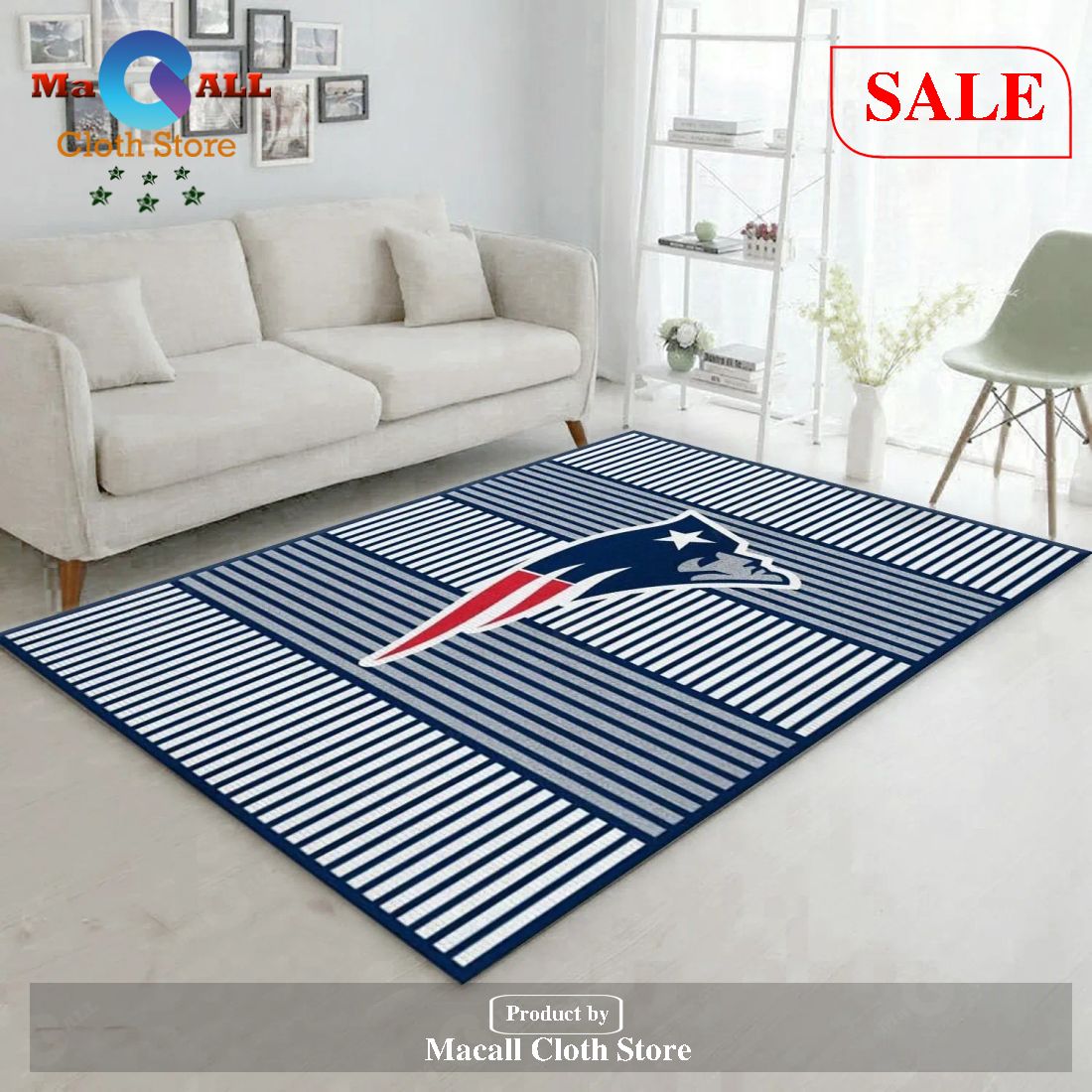 [SALE] New England Patriots Imperial Champion Rug NFL Area Rug, Living room and bedroom Rug, Home Decor Floor Decor – Indoor Outdoor Rugs