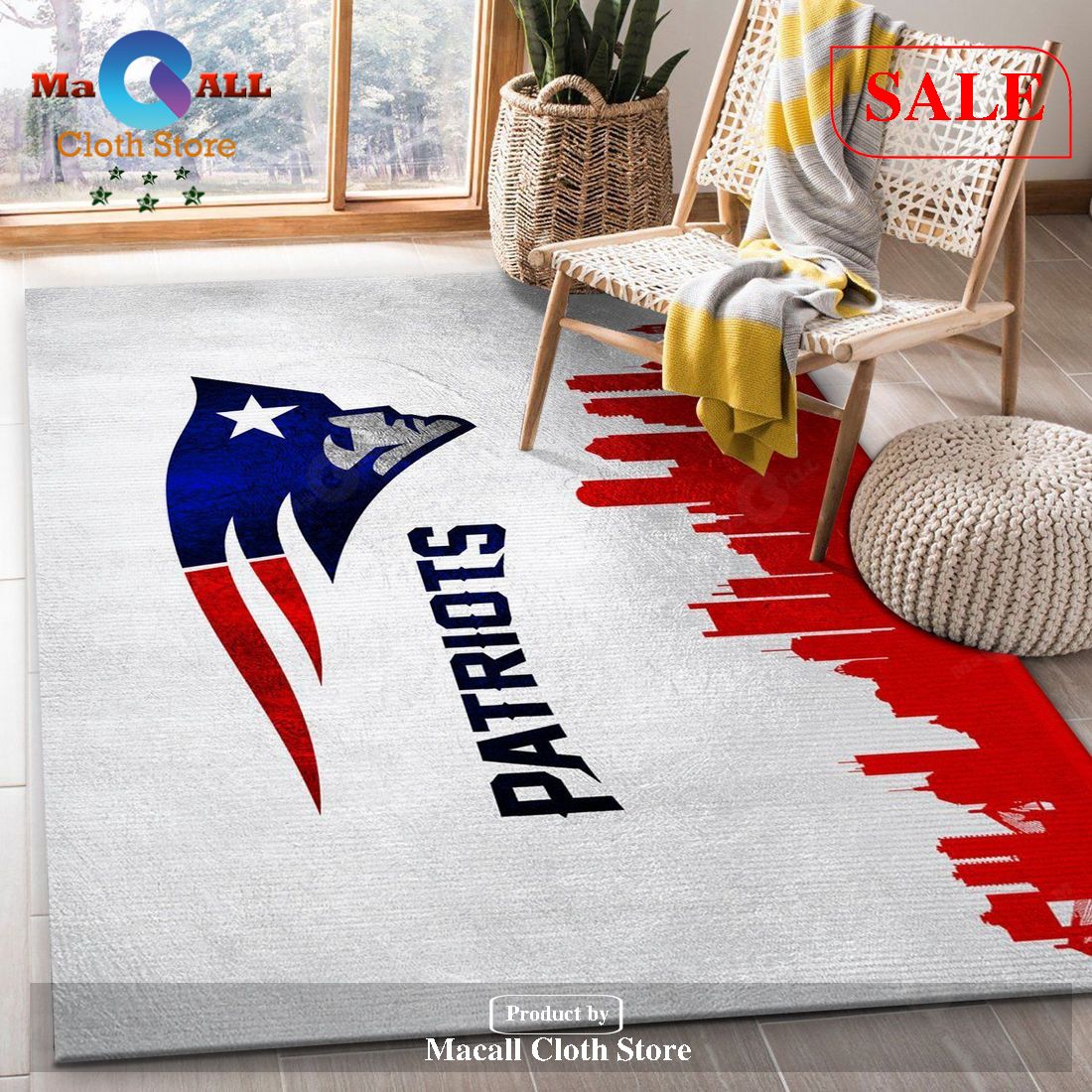 [SALE] New England Patriots NFL Area Rug Carpet, Kitchen Rug, Christmas Gift – Indoor Outdoor Rugs