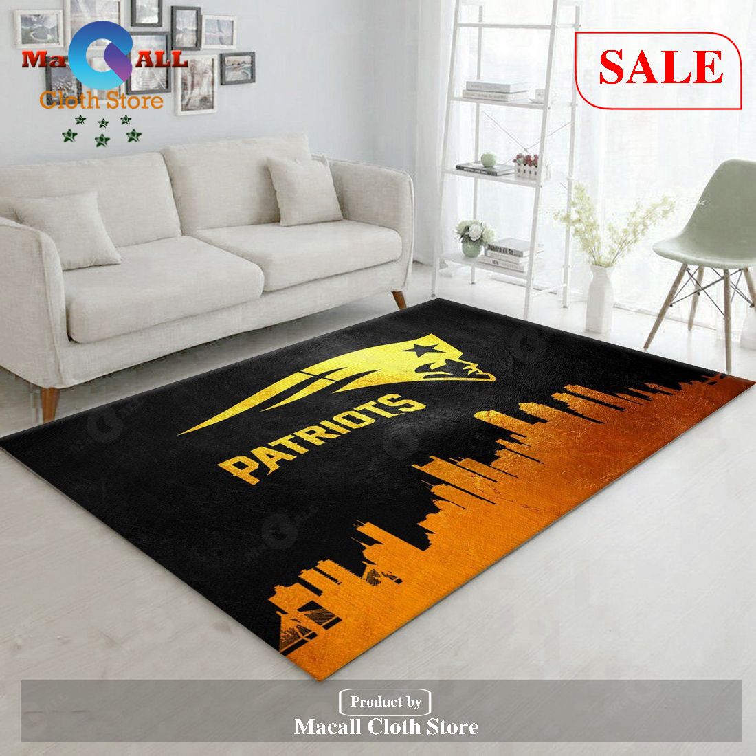 [SALE] New England Patriots NFL Area Rug Carpet, Living room and bedroom Rug, Family – Indoor Outdoor Rugs