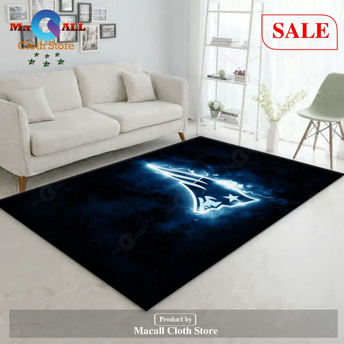 [SALE] New England Patriots NFL Area Rug Living Room Rug US Gift Decor – Indoor Outdoor Rugs