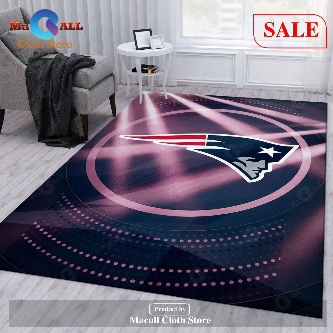 [SALE] New England Patriots NFL Rug Bedroom Rug Christmas Gift US Decor – Indoor Outdoor Rugs