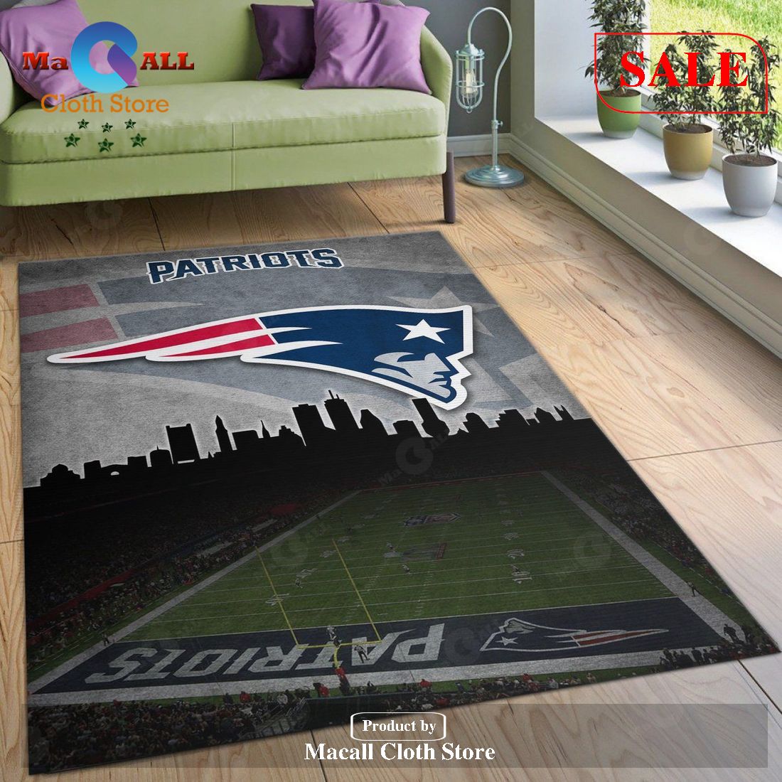 [SALE] New England Patriots NFL Rug Living Room Rug US Gift Decor – Indoor Outdoor Rugs