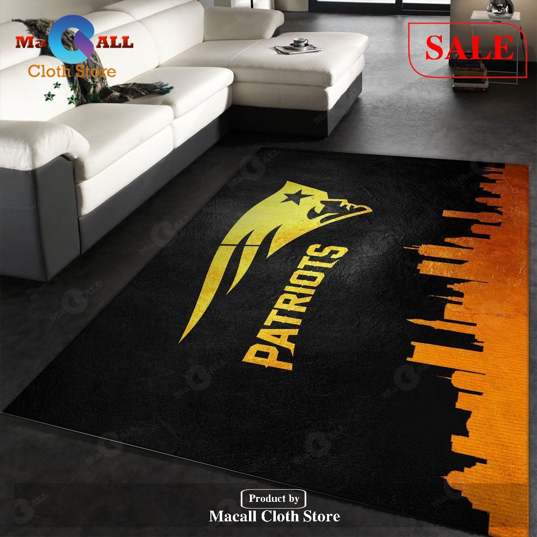 [SALE] New England Patriots NFL Team Logos Area Rug, Living Room Rug, Christmas Gift US Decor – Indoor Outdoor Rugs
