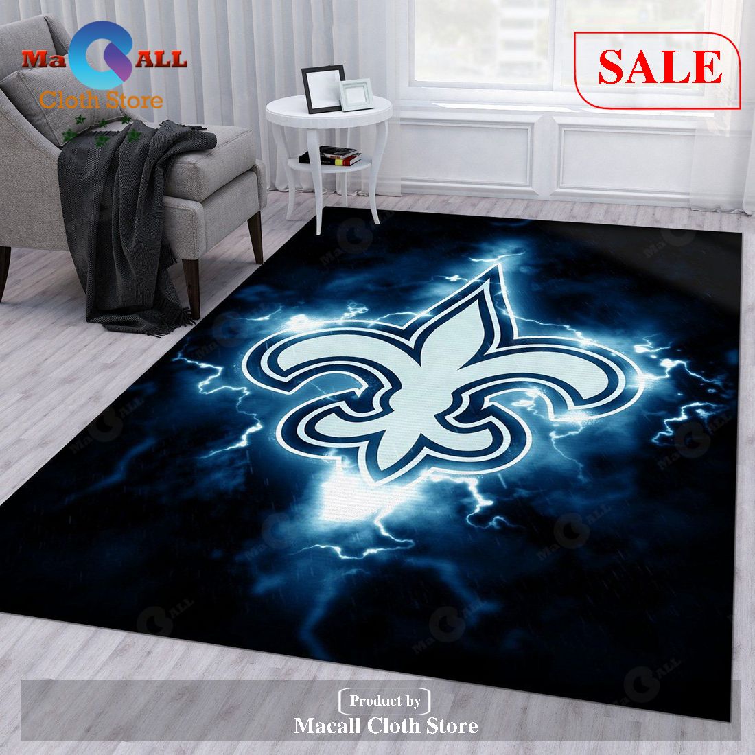 [SALE] New Orleans Saints NFL Area Rug Bedroom Rug US Gift Decor – Indoor Outdoor Rugs