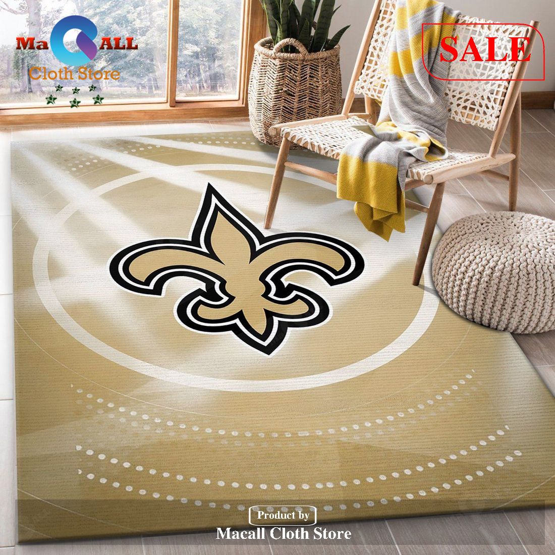 [SALE] New Orleans Saints NFL Area Rug For Christmas Bedroom Rug Christmas Gift US Decor – Indoor Outdoor Rugs